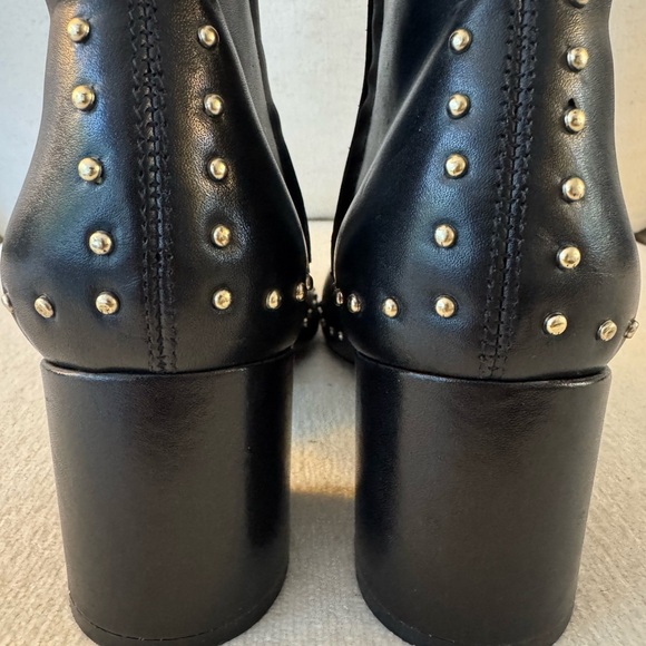 SCHUTZ Studded Black Leather Boots, Size 9.5 - Picture 15 of 15
